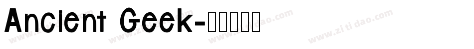 Ancient Geek字体转换